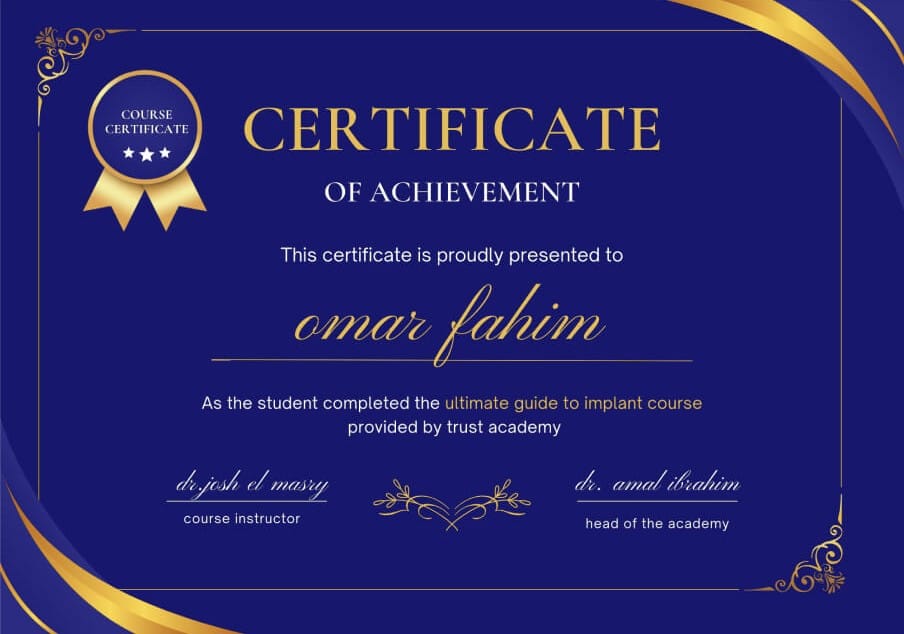 trust academy dental courses 9 2